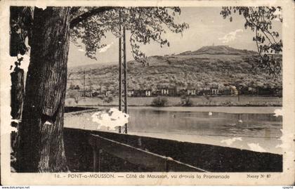CPA Pont a Mousson Cote de Mousson vu depuis la promenade