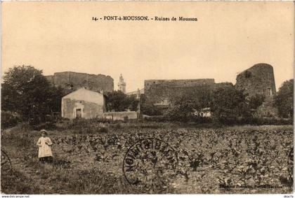 CPA Pont a Mousson Ruines de Mousson (1468230)