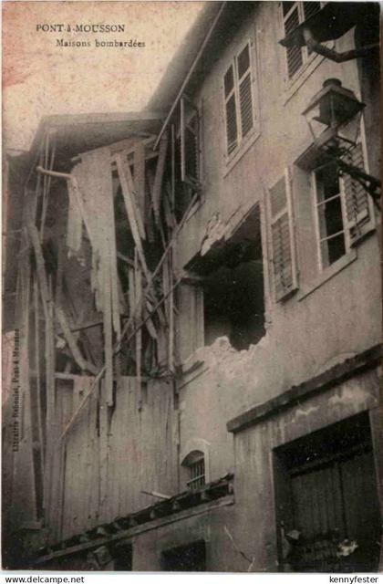Pont a Mousson -- Maisons bombardees