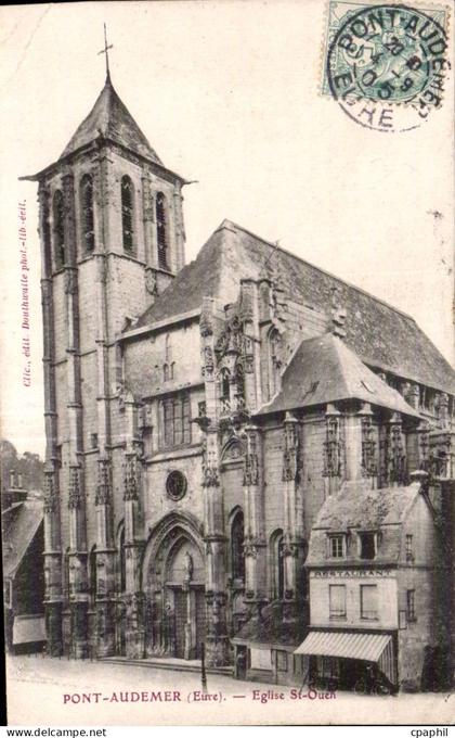 CPA Pont Audemer Eglise St Ouen