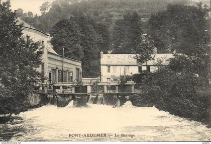 CPA Pont Audemer Le Barrage