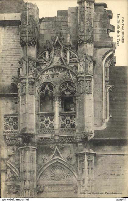 CPA Pont Audemer Les details de la tour