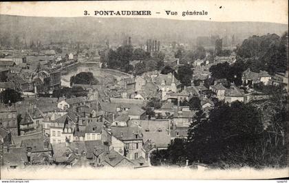 CPA Pont Audemer Vue generale
