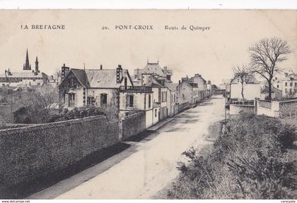 carte 1915 PONT CROIX / ROUTE DE QUIMPER