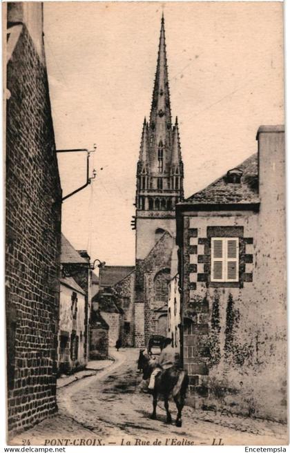 CPA   Carte Postale  France Pont-Croix Rue de l'église   VM108503