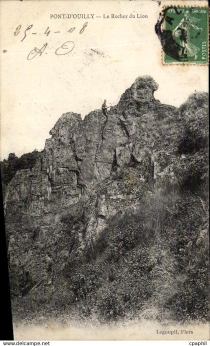CPA Pont d'Ouilly Le Roche du Loin