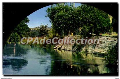 CPSM La Suisse Normande pont d'Ouilly Calvados paysage sous l'arche du pont de l'Orne