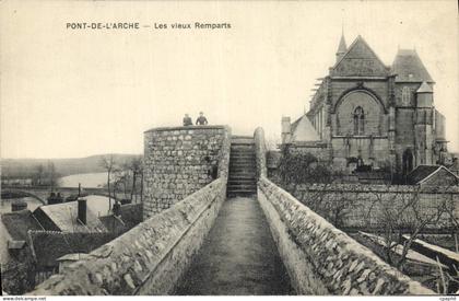 CPA Pont De L'Arche Les Vieux Remparts