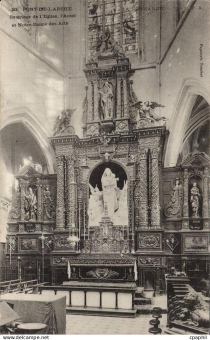 Pont de l'Arche - L'Eglise - Interieur - CPA