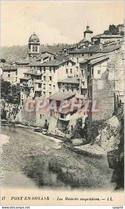 CPA Pont en Royans les Maison suspendues