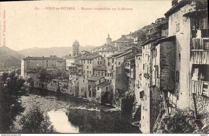 CPA Pont En Royans Maisons Suspendues Sur La Bourne