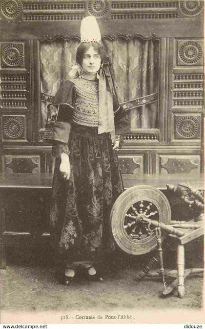 Carte Postale Ancienne - 29 - Pont l'Abbé - Costume de Pont l'Abbé - Animée - Folklore - Scène et Types - CPA - Voir Sca