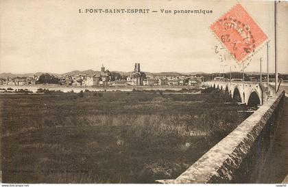 CPA Pont Saint Esprit Vue panoramique