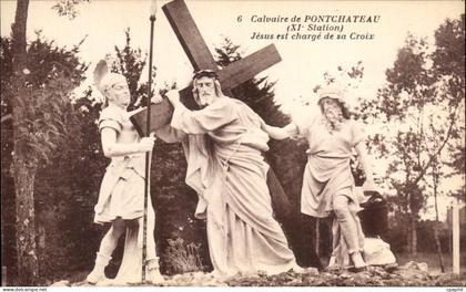 CPA Calvaire De Pontchateau Jesus Est Charge De Sa Croix