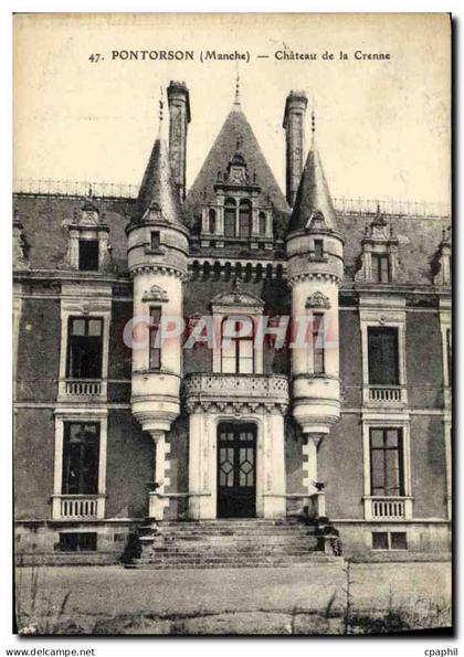 CPA Pontorson Chateau de la Crenne