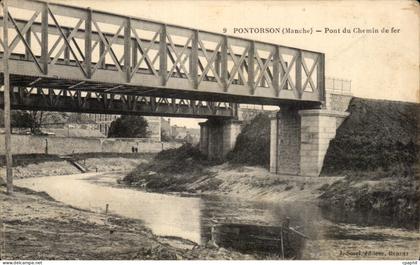 CPA Pontorson Pont du Chemin de fer