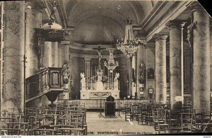 CPA Pontrieux Interieue de l'Eglise