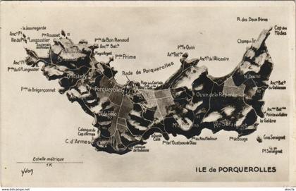 CPA PORQUEROLLES Ile de Porquerolles - Map (1112786)