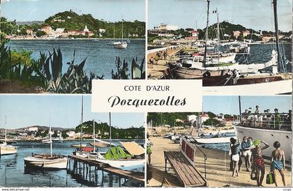 CPSM Les Iles D'Or Porquerolles vues multiples
