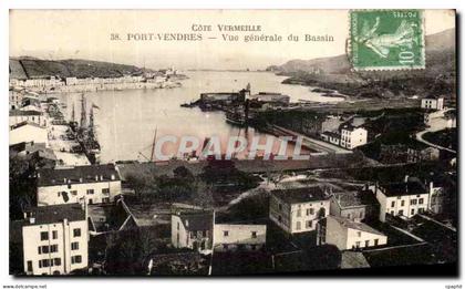 CPA Port Vendres Vue Generale Du Bassin