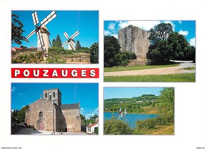 Carte Postale - 85 - Pouzauges - Multivues - Moulin à vent - Flamme Postale de Pouzauges - CPM - Voir Scans Recto-Verso