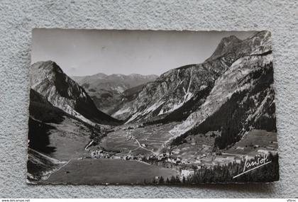 Cpsm 1957, Pralognan la Vanoise, la vallée et les pointes de Villeneuve et de la Vuzelle, Savoie 73