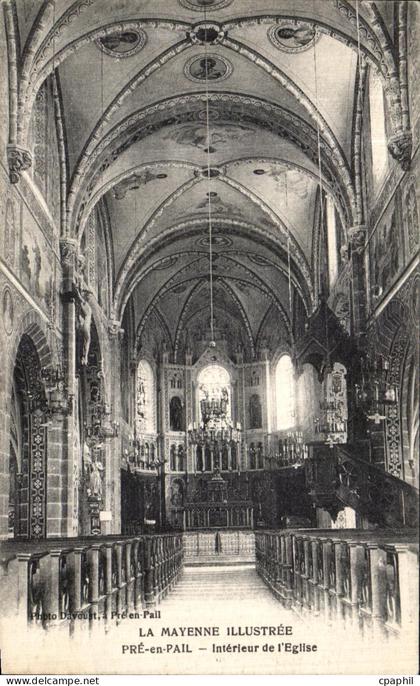 CPA Pre en Pail Interieur de L Eglise