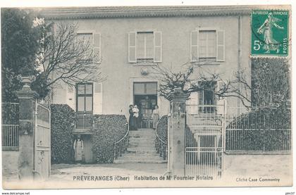 PREVERANGES - Habitation de Mr Fournier, Notaire