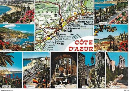 CPSM COTE D'AZUR -"les sites pittoresques"