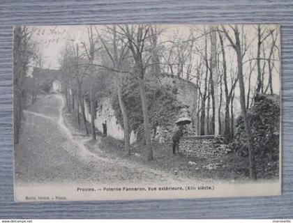 Cpa provins (77) poterne Fanneron.vue extérieur