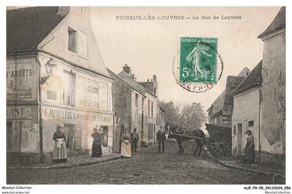 AUEP9-0619-95 - PUISEUX-LES-LOUVRES - la rue de louvres