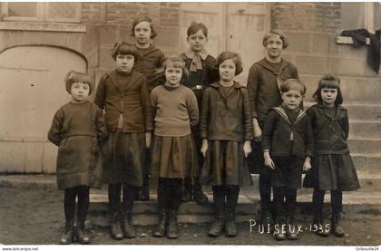 CARTE PHOTO  PUISEUX  1935