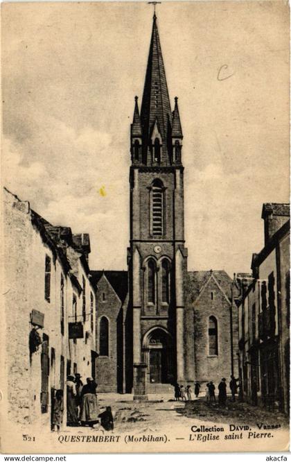 CPA QUESTEMBERT - L'Église St-PIERRE (431832)
