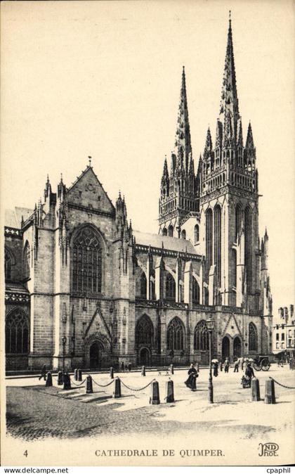 CPA Cathedrale De Quimper
