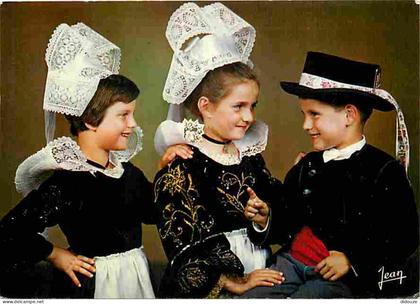 Carte Postale - 29 - Quimperlé - Petits Enfants en costumes et coiffes de Quimperlé - Folklore - Voir Scans Recto Verso