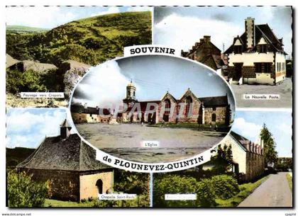 CPM Souvenir de Plounevez Quintin Crepers La nouvelle Poste chapelle Saint Roch