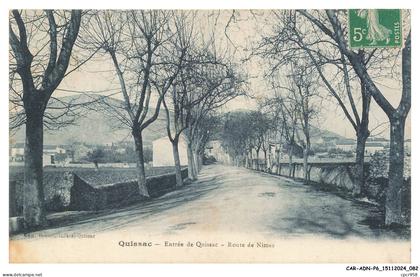 CAR-ADNP6-0368-30 - QUISSAC - Entrée de quissac - Route de nimes
