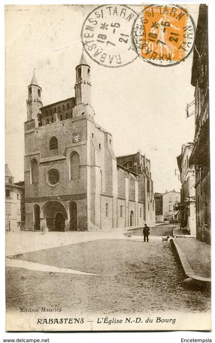 CPA - Carte Postale - France - Rabastens - L'Eglise Notre Dame du Bourg - 1921 (M7757)