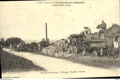 REPRO Societe Anonyme des Etablissements Albaret a Rantigny Oise Materiel de Battage Systeme Albaret