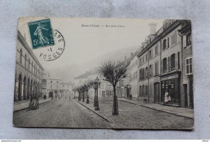 Cpa 1911, Raon l'Etape, rue Jules Ferry, Vosges 88