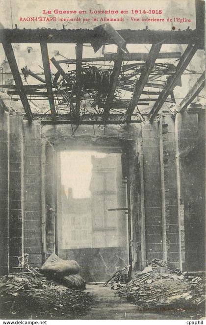 CPA La Guerre en Lorraine en 1914 1915 Raon l'Etape Militaria