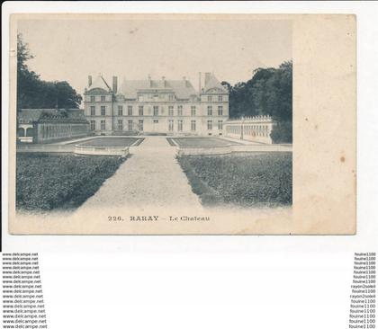 carte de raray  le château ( recto verso )