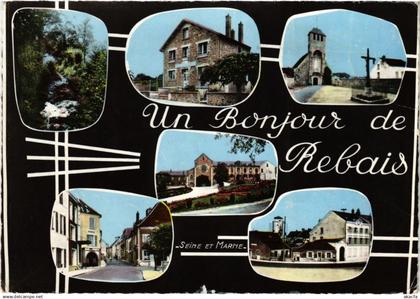 CPA Un Bonjour de Rebais FRANCE (1301173)
