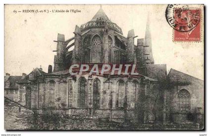 CPA Redon L'Abside de L'Eglise