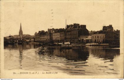 CPA Redon Le Bassin a Flot