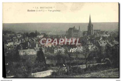 CPA Redon Vue generale