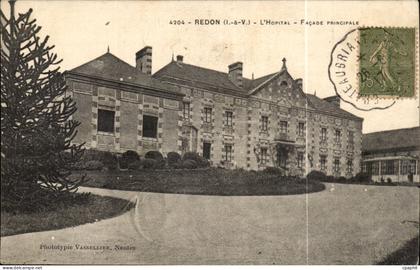 Redon - L'Hopital - facade Principal - CPA