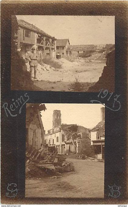 guerre 1914-18 -ref L826- reims - marne  - carte bon etat -