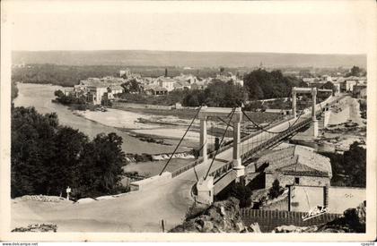 CPA Remoulins Le Pont Neuf Et La Villie