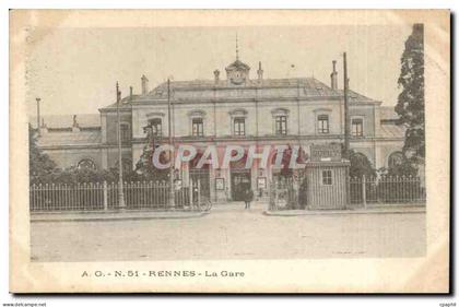 CPA Rennes la gare
